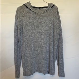Women’s Rag & Bone grey knit hooded shirt sz s